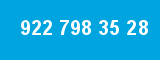 922 798 35 28 922 798 35 28
